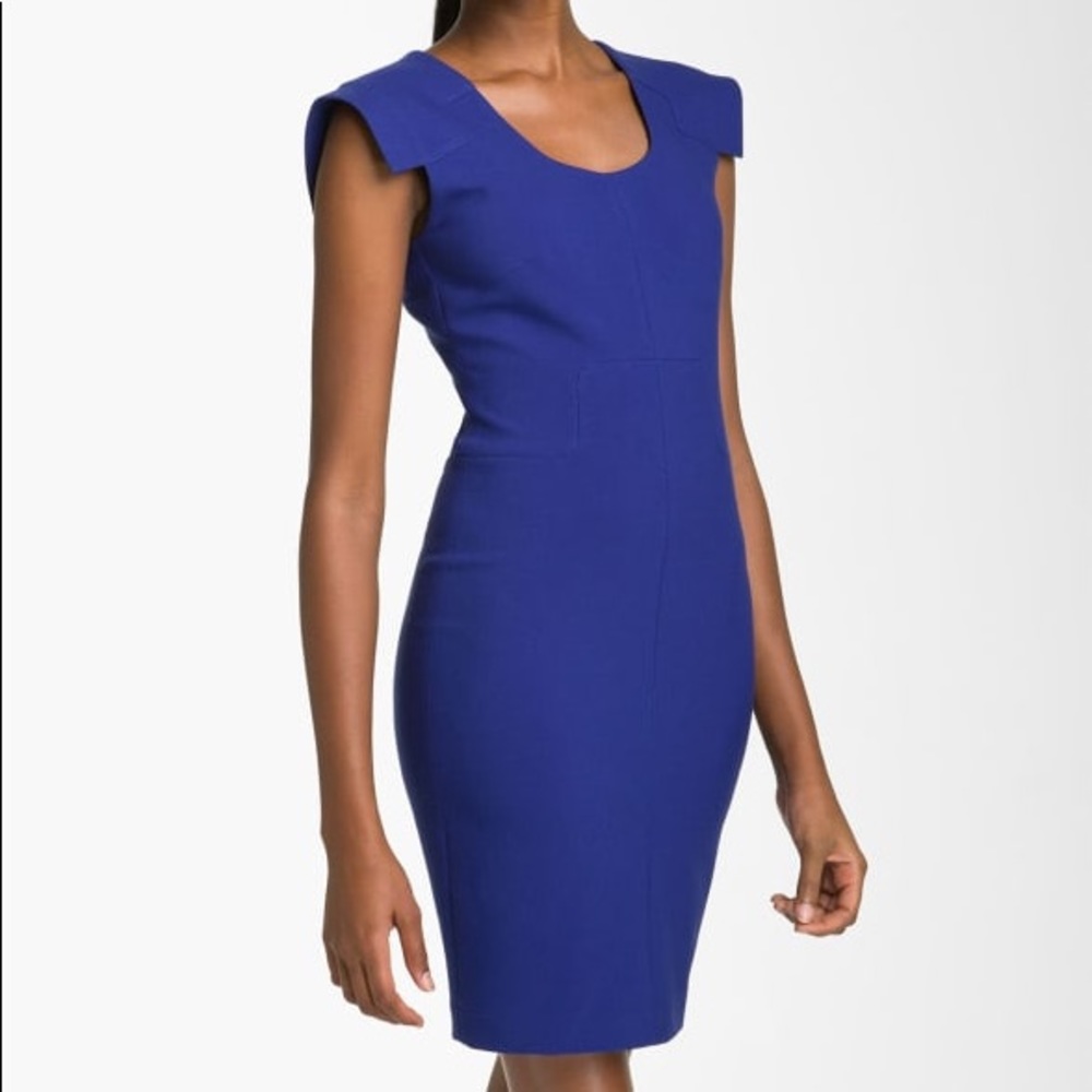 Blue cap sleeve Robert Rodriguez Mini Dress